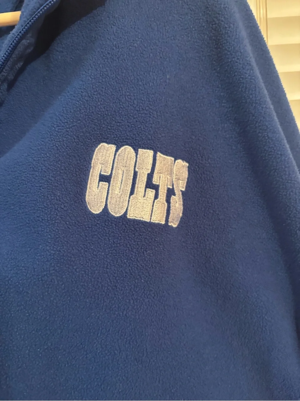 Vintage Reebok NFL Indianapolis Colts 1/2 Zip Fleece Men's XXL Pit To Pit 26”